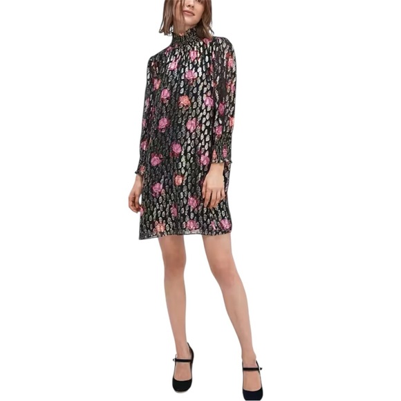Kate Spade New York Rose Garden Smocked Shift Dress - Picture 3 of 12